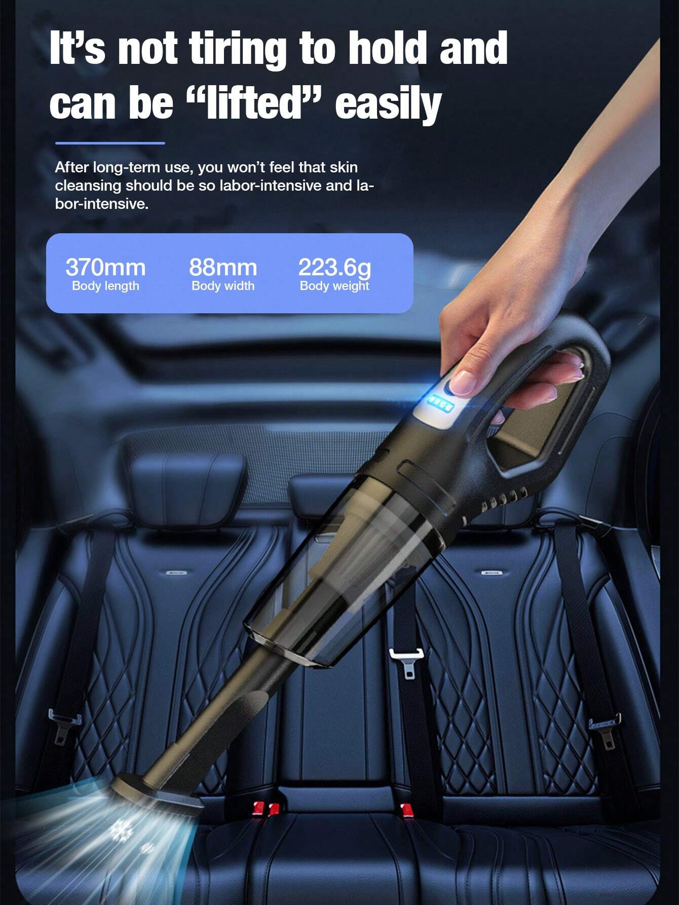 1pc 120W High-Power But Mini Cordless Vacuum Cleaner