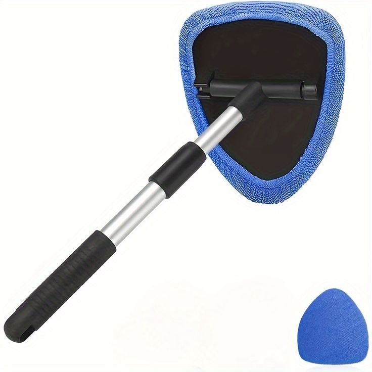 Microfiber Car Windshield Cleaning Tool with Extendable Handle