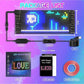 LED Sign, LED Matrix Pixel Panel, 7"X3" Flexible LED Car Sign Matrix Panel USB 5V Bluetooth App Control